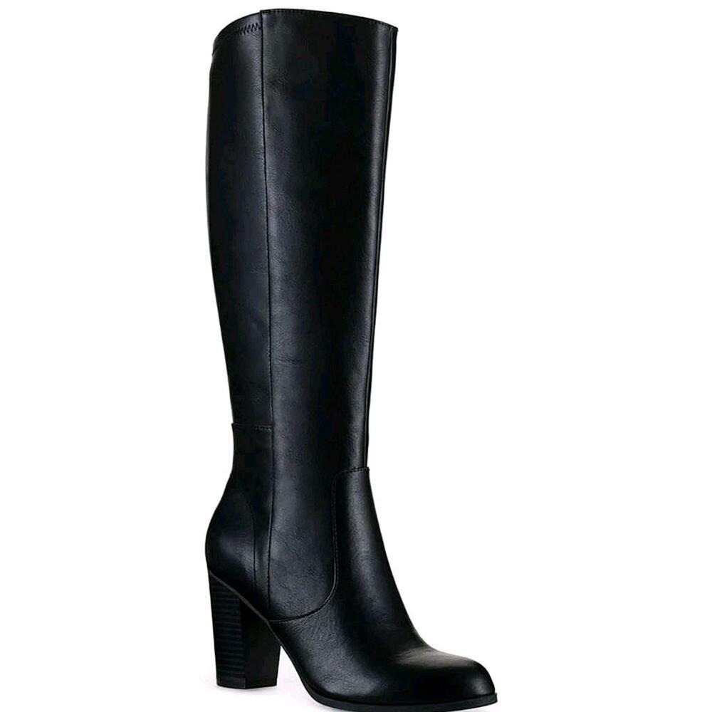 Style & Co ~Woman Size 9W~ Black Dress Boots Addyy Extra Wide Calf NWOB.